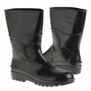 Bota PVC Preta Cano Médio