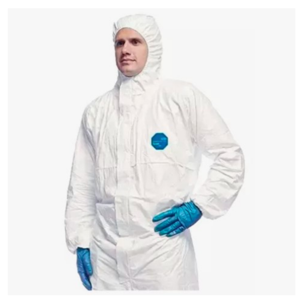 Macacão Tyvek 500 CHF5 Al Branco com Capuz Tam XXG CA: 34187
