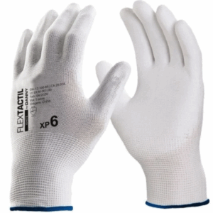 Kit 10 Luvas de Segurança Flextáctil Branca Ca 29014 Tam G