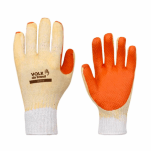 Kit 12 Luva Emborrachada Orange