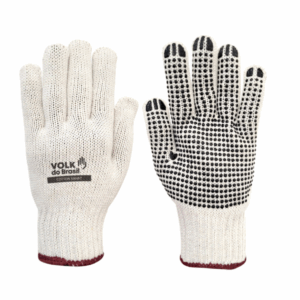 Luva de Segurança Cotton Pigmentada Smart Branca Ca 46933 Tam U